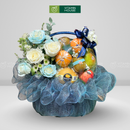 Giỏ Quà Trái Cây Nhập Khẩu Hoa Hồng Tặng Cô Giáo