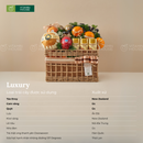 Giỏ Quà Trái Cây Cam, Nho, Lê và Sữa Hạnh Nhân - Món Quà Sức Khỏe