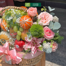 Giỏ Trái Cây Nho Xanh, Kiwi Trang Trí Hoa Tươi Tặng Các Dịp Đặc Biệt