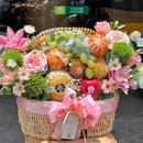 Giỏ Trái Cây Nho Xanh, Kiwi Trang Trí Hoa Tươi Tặng Các Dịp Đặc Biệt