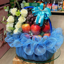 Giỏ Quà Trái Cây Nho, Táo và Hoa Tặng Bác Sĩ, Thầy Cô Giáo