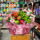 Giỏ Trái Cây Màu Hồng - Món Quà Dịu Dàng Tôn Vinh Sự Tận Tâm