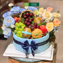 Giỏ Quà Trái Cây Nhập Khẩu Tặng Hoa Tươi Sinh Nhật Sếp Nữ