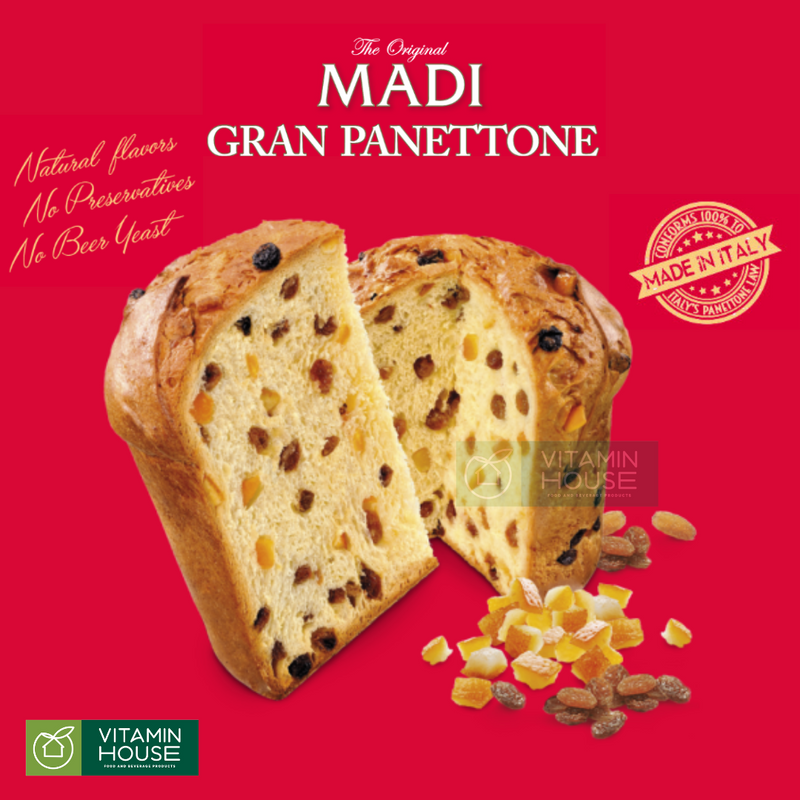 Hộp Bánh Madi Grand Panettone Ý 1KG