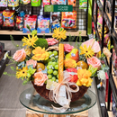 Giỏ Trái Cây Hoa Cúc Vàng Đi Kính Viếng