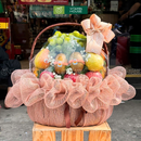 Giỏ Quà Trái Cây Thay Lời Chúc Sức Khỏe Tone Hồng