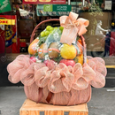 Giỏ Quà Trái Cây Thay Lời Chúc Sức Khỏe Tone Hồng