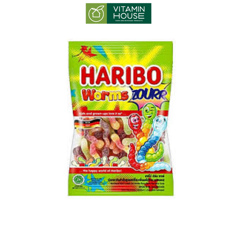 Kẹo Dẻo Haribo Worms Zourr 80G