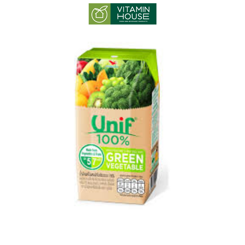 Nước Ép Rau Củ Green Vegetable Unif Thái Hộp 200ml
