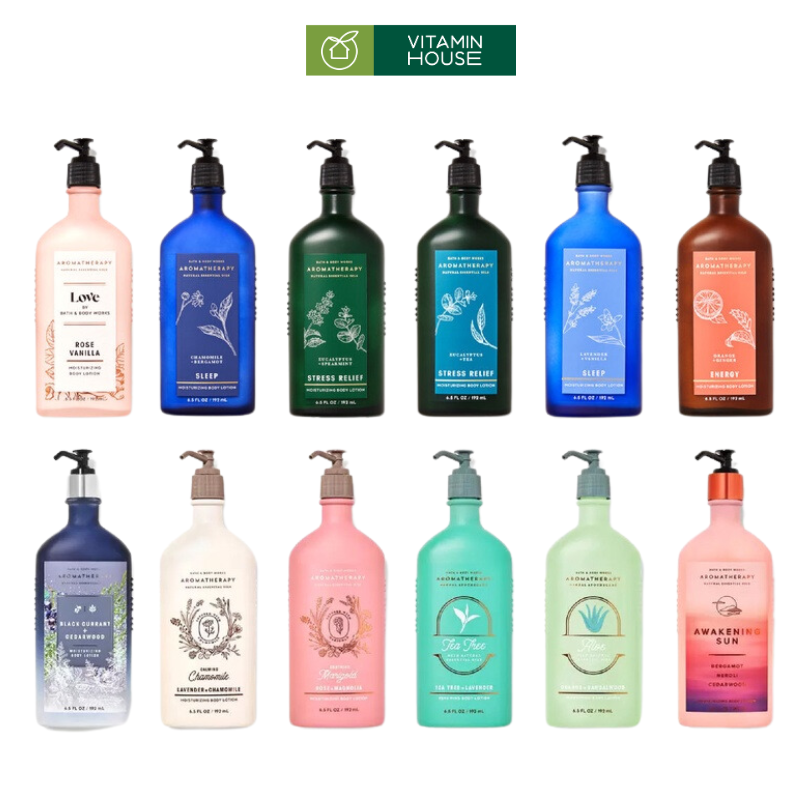 Chai Dưỡng Thể Aromatherapy BBW 192ml (Mã Chung)