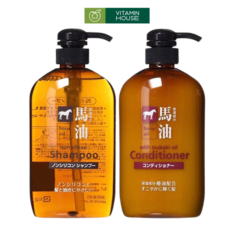Dầu Gội & Dầu Xả Chiết Xuất Từ Dầu Ngựa Chai 600ml