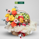 Giỏ Trái Cây Kiwi, Nho Trang Trí Hoa Tươi – Lời Cảm Ơn Chân Thành!