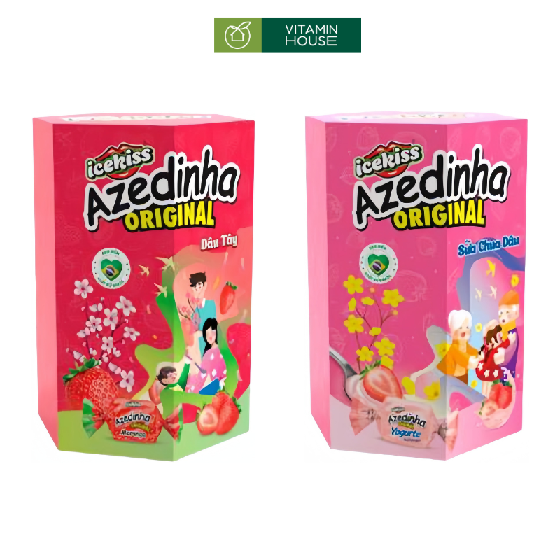 Hộp kẹo Hộp Kẹo hoa quả Arcor Frutal 300g hộp lục lăng