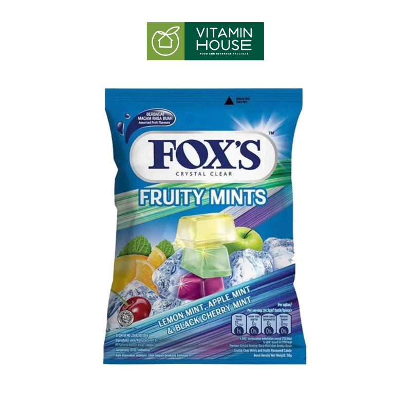 Kẹo Trái Cây Foxs Fruity Mints Gói 125g