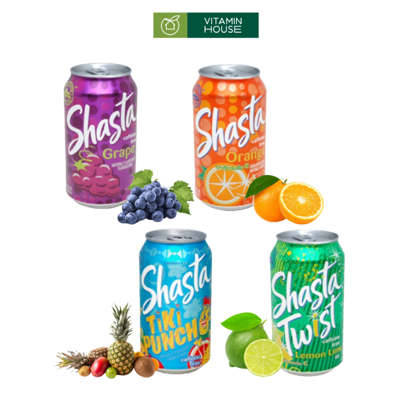 Nước Ngọt Shasta Mỹ Lon 355ml