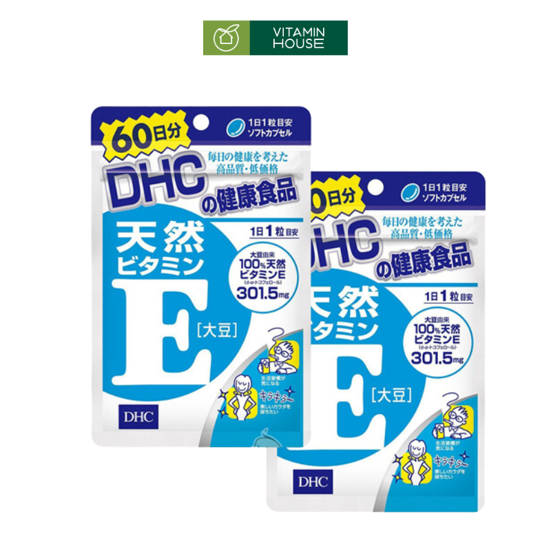 Viên Bổ Sung Vitamin E Dhc Nhật Bản 60v