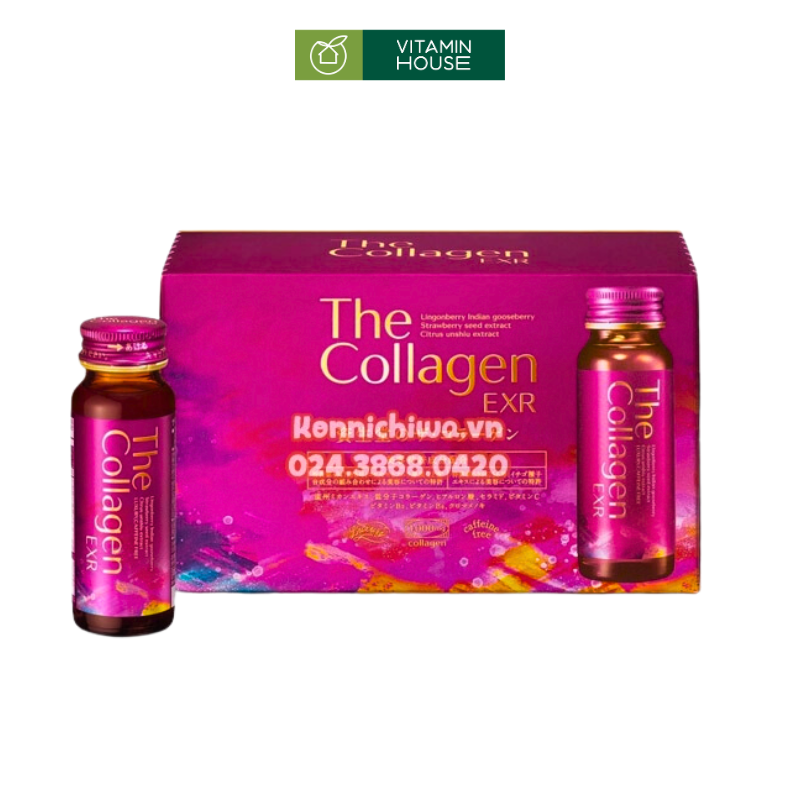 Nước Uống Collagen Shiseido EXR Nhật Hộp 10 Chai*50ml (Mẫu Mới)
