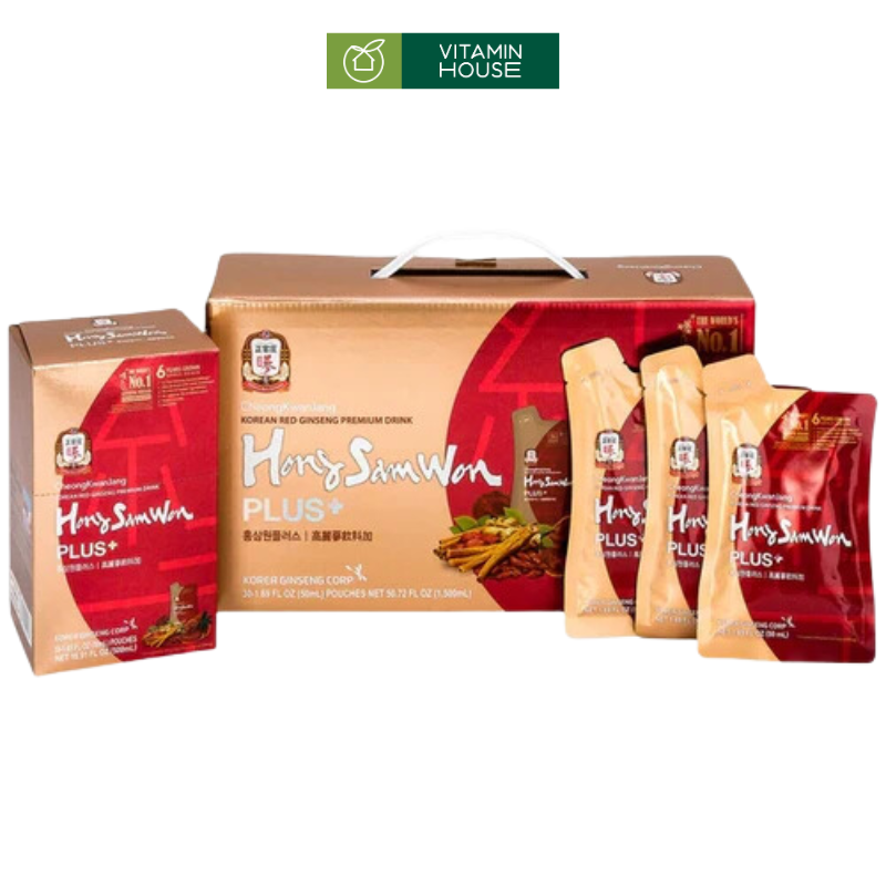 Hộp Nước Hồng Sâm HongSamWon Plus+ 30 Gói