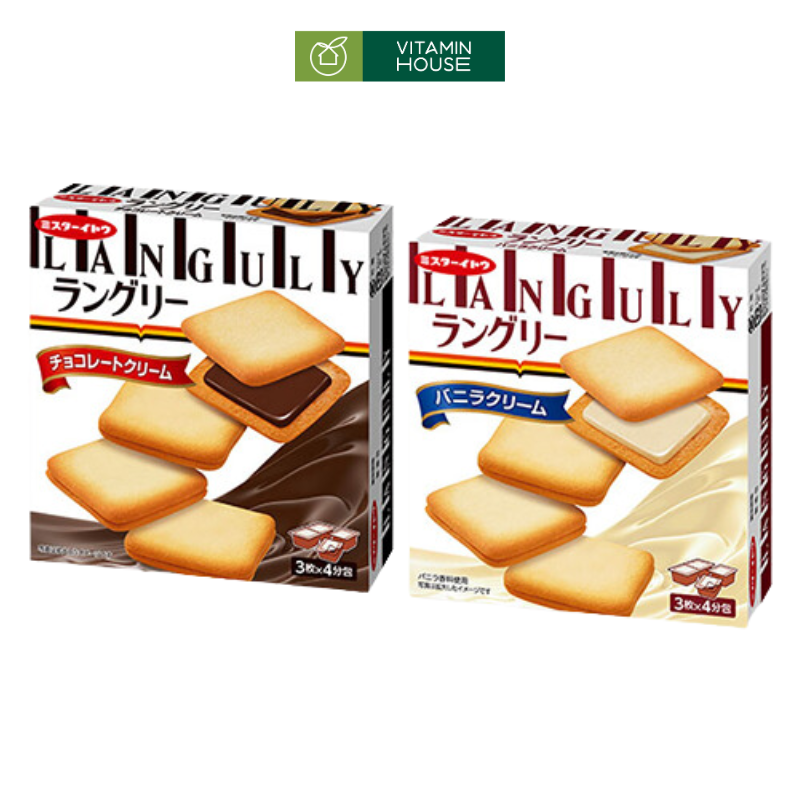 Bánh Quy Lưỡi Mèo Languly Nhật Hộp 12 Cái