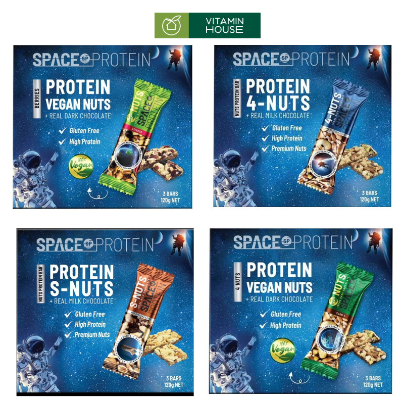 Thanh Ngũ Cốc Space Protein Hộp 3 Cái (Đủ Vị)