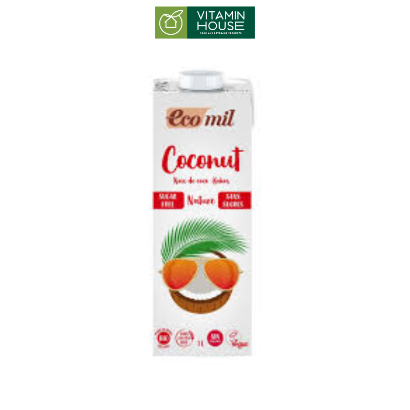 Sữa Dừa Không Đường EcoMil TBN Hộp 1L