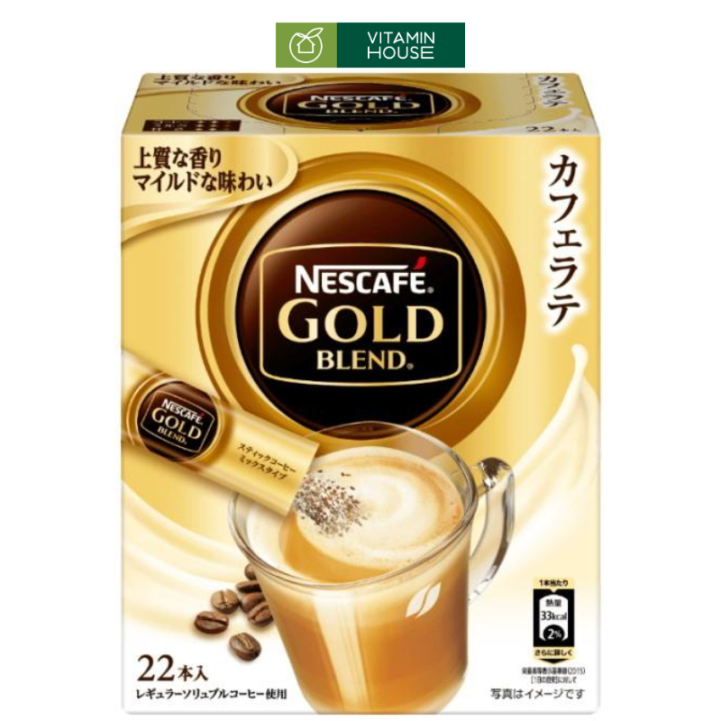Cà Phê Sữa Hoà Tan Nescafe Gold Hộp 173g (22 Gói)