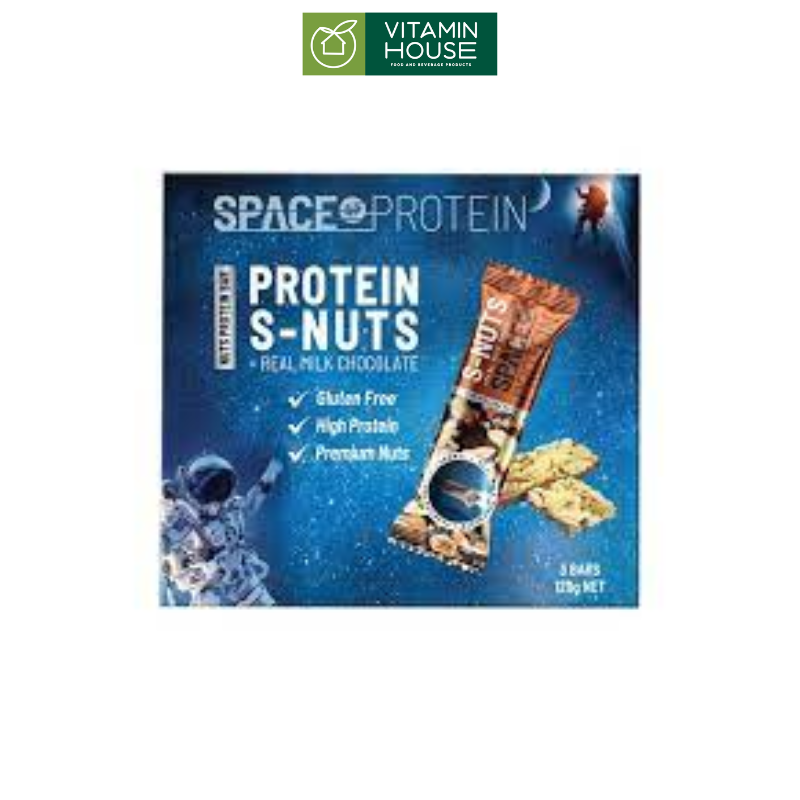 Thanh Ngũ Cốc S-Nuts Space Protein Hộp 3 Cái