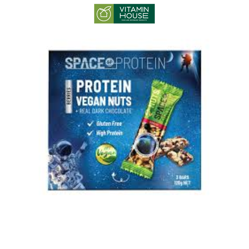 Thanh Ngũ Cốc Vegan Nuts Berries Space Protein Hộp 3 Cái