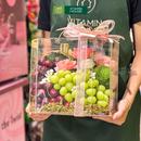 Giỏ Quà Trái Cây Cherry, Nho Xanh đựng trong Hộp Vali Sang Trọng - Món Quà Tinh Tế