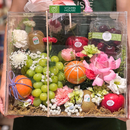 Giỏ Quà Trái Cây Táo Envy & Nho Xanh Sang Trọng đựng trong vali Trang trí hoa tươi Tặng Chị Em Phụ Nữ