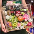 Giỏ Quà Trái Cây Táo Envy & Nho Xanh Sang Trọng đựng trong vali Trang trí hoa tươi Tặng Chị Em Phụ Nữ