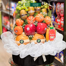 Giỏ Trái Cây nho, kiwi phù hợp Kính Viếng. Món quà Gửi Gắm Lời Chia Buồn Sâu Sắc