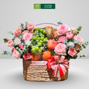 Giỏ Trái Cây Nhập Khẩu cao cấp, chất lượng cao. Trang trí cùng Hoa Tươi Thay Lời Chúc Mừng Người Thân, Bạn Bè