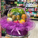 Giỏ Trái Cây Kính Viếng Màu Tím Tinh Tế