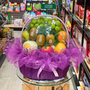 Giỏ Trái Cây Kính Viếng Màu Tím Tinh Tế