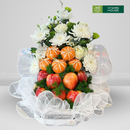 Giỏ Trái Cây Quýt, Táo trang trí phù hợp Dâng Hương Thành Tâm An Nhiên