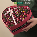 hộp quà trái tim đỏ cherry