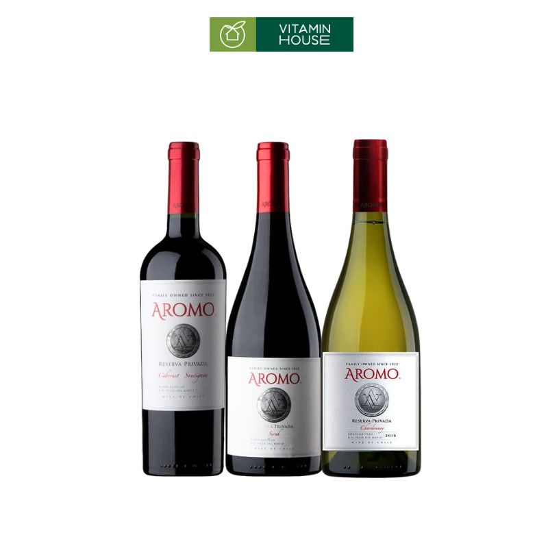 Rượu Vang Chile Aromo 750ml Nhiều Loại Đa Gióng Nho Độc Đáo