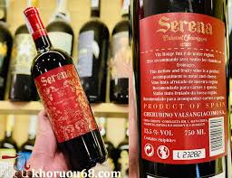 Rượu Vang Đỏ Serenade Carbernet Sauv Chai 750ml