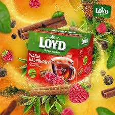 Trà Túi Lọc Warrm Raspberry With Cinnamon LoyD Ba Lan Hộp 40g