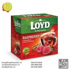 Trà Túi Lọc Warrm Raspberry With Cinnamon LoyD Ba Lan Hộp 40g