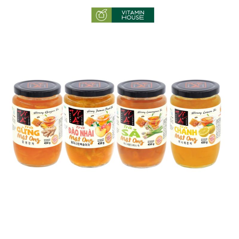 Trà Mật Ong Vị Á Hộp 450g Thanh Mát Giải Nhiệt