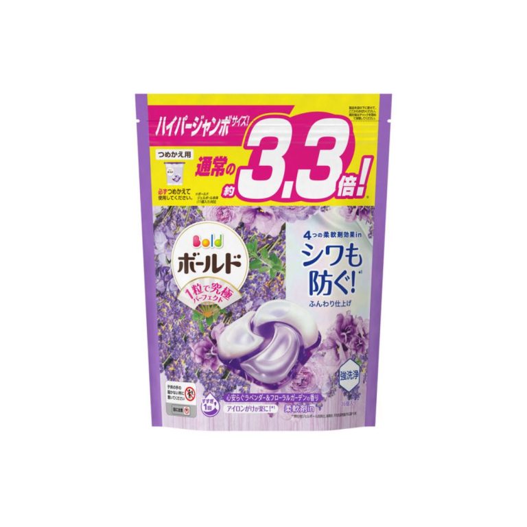 Gói 36 Viên Giặt Xả Gel Bold Hương Lavender Tím Nhật
