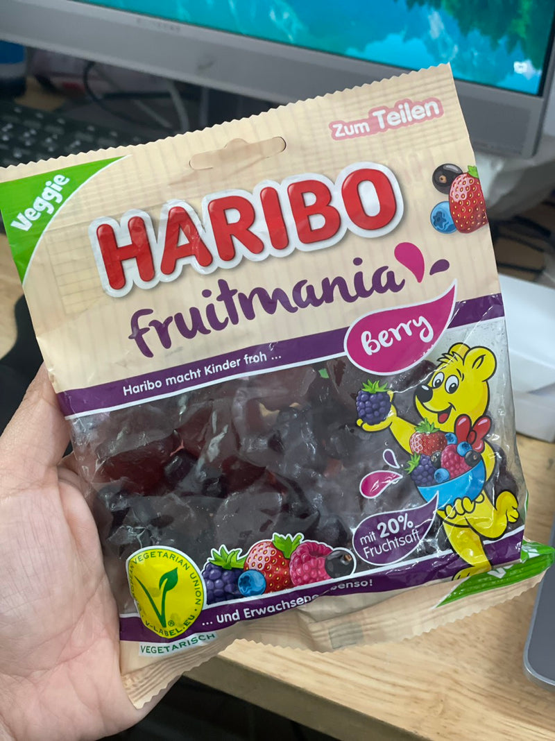 Kẹo Dẻo Fruitmania Berry Veggie Haribo Đức Gói 160g
