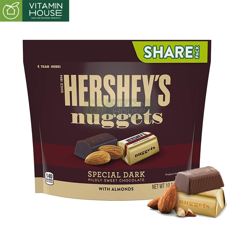 Chocolate Hershey Nuggets Spectial Dark With Almonds 286g (Share Pack)