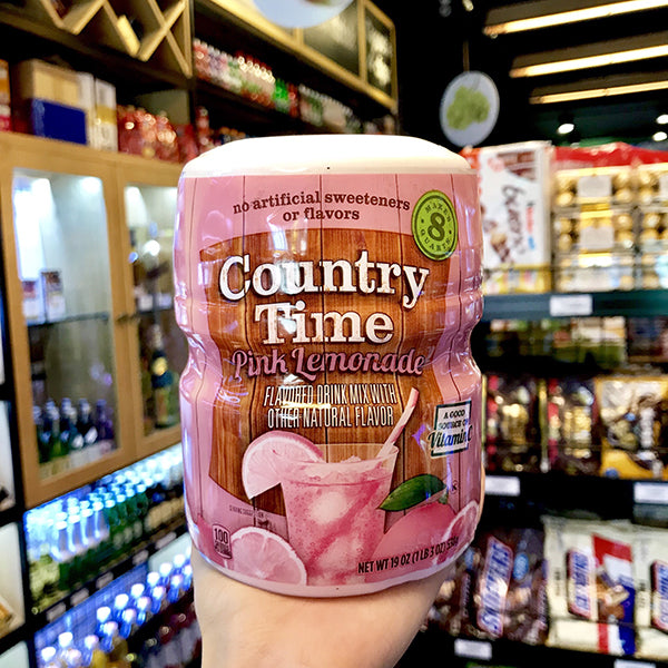 Bột pha Country Time Pink Lemonade 538g