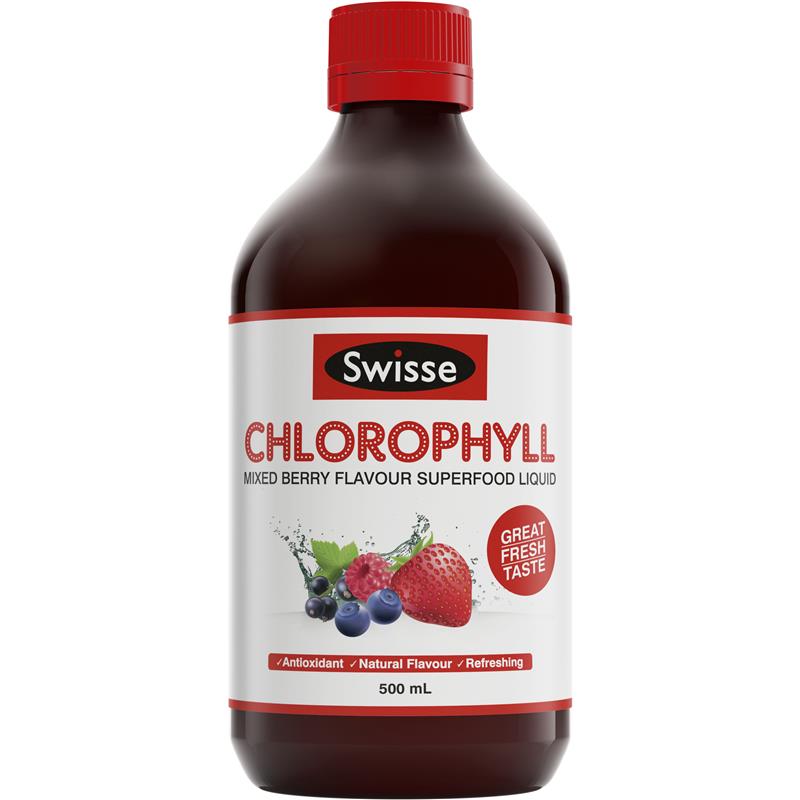 Nước Diệp Lục Vị Dâu Swisse Chlorophyll Úc Chai 500ml