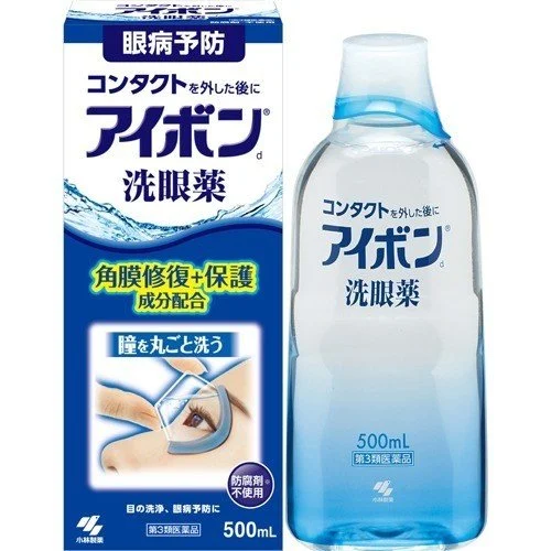 Chai Nước Rửa Mắt Kobayashi Eyebon Nhật Bản 500ML (Xanh Dương)