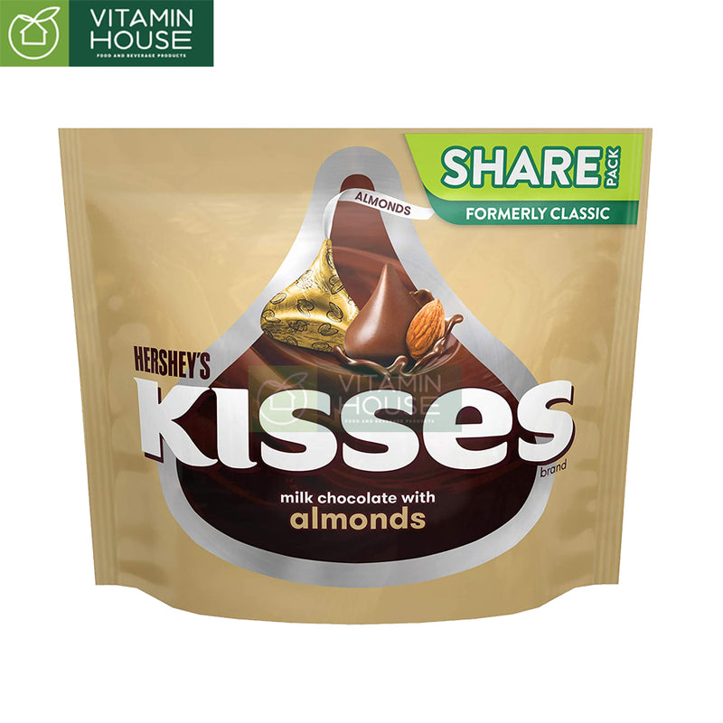 Chocolate Kisses Milk Chocolate With Almonds (Share pack)