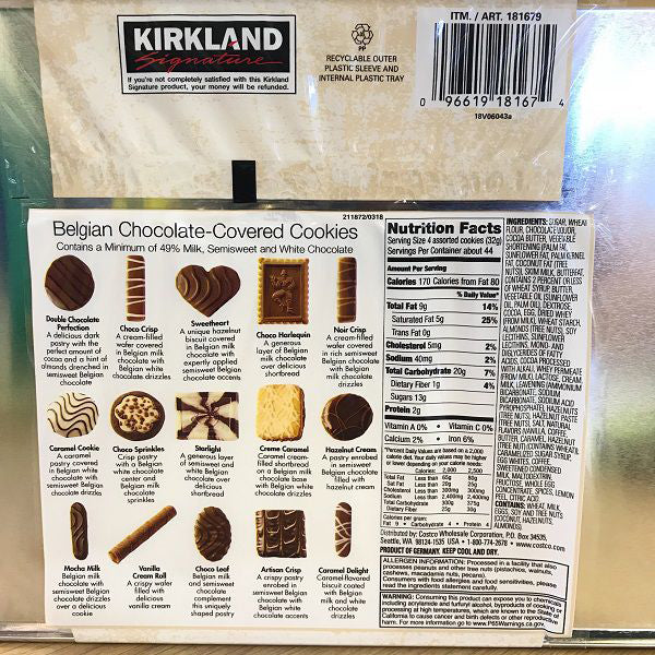Bánh Hộp Thiếc European Cookies Kirkland 1.4kg Mỹ